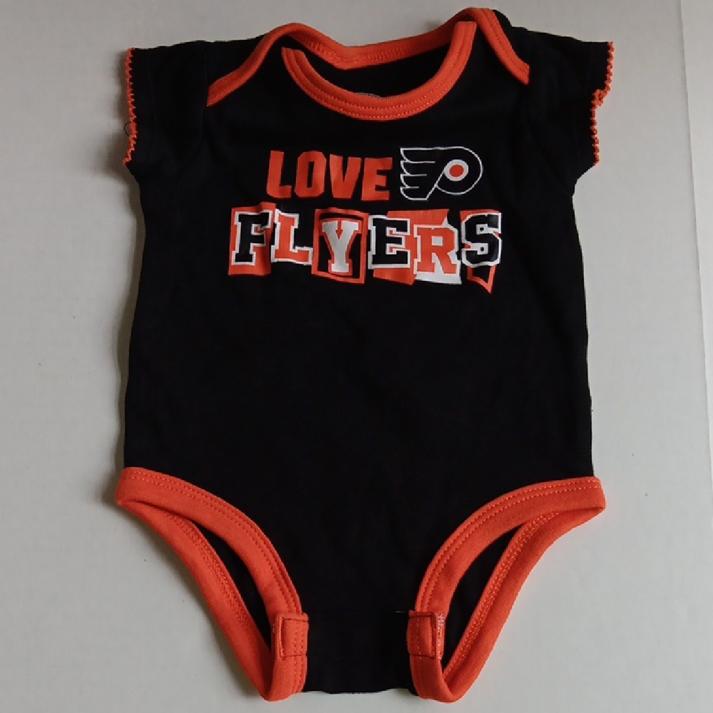 Flyers Love Black and Orange Kids One Piece